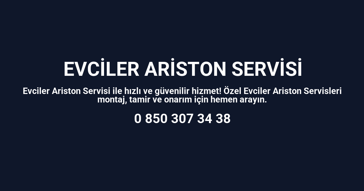 Evciler Ariston Servisi